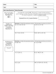 3 boxes to be ticked (answers may vary): Quadratic Equations And Complex Numbers Algebra 2 Unit 4 Distance Learning