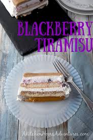 Arrange cake slices in rectangular baking dish, 11x7x1 1/2 inches, cutting cake slices if necessary to cover bottom of dish. Blackberry Tiramisu A Kitchen Hoor S Adventures