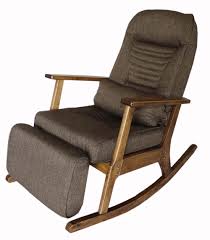 Garden Recliner For Elderly People Japanese Style Armchair With Footstool Armrest Modern Indoor Wooden R Rocking Chair Rocking Chair Legs Wooden Rocking Chairs