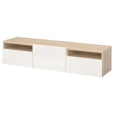 Vendu et expédié par sport2020. Besta Banc Tv Effet Chene Blanchi Selsviken Brillant Blanc Ikea