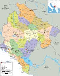 Click on the montenegro map to view it full screen. Detailed Political Map Of Montenegro Ezilon Maps
