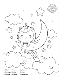 beautiful unicorn color by number coloring pages kids activities blog