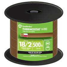 If you want to control the ac device, humidifiers, fan, you need more wires. Southwire 500 Ft 18 2 Brown Solid Cu Cl2 Thermostat Wire 64162144 The Home Depot