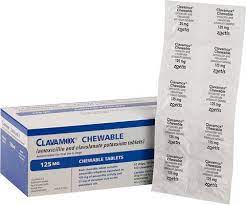 Clavamox Amoxicillin Clavulanate Potassium Chewable Tablets For Dogs Cats 1 Tablet Bundle Of 30 250 Mg Chewy Com Antibiotics For Dogs Tablet Dog Cat