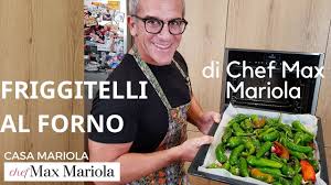Friggitelli al forno is a typically italian side dish using seasonal vegetables good enough to eat on their own. Friggitelli Al Forno Chef Max Mariola Youtube