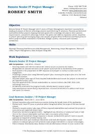 Project management, microsoft office, detailed project timeline development, analytical. It Project Manager Resume Samples Qwikresume