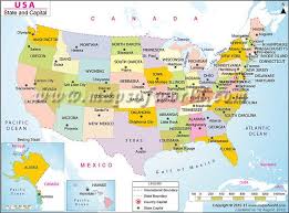 The united states is a federal republic consisting of fifty states, a federal district known as washington, d.c. Usa States Cities Map States And Capitals United States Map State And Capital