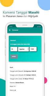 .untuk penghitungan konversi dari tanggal masehi ke tanggal hijriah dan juga sebaliknya, konversi dari tanggal hijriah ke tanggal masehi. Kalender Jawa For Android Apk Download