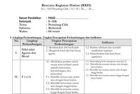 Contoh rpph paud pembelajaran area sudut contoh rpph model sentra. Rkh Rpph Kurikulum 2013 Usia 5 6 Tahun Semua Tema Pembelajaran Biologizone