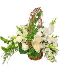 Best basket approximately 16h x 20w. Serenity Flower Basket Basket Arrangements Flower Shop Network