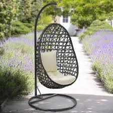 Yopih Cocoon Fauteuil Suspendu En Rotin Et Osier Avec Coussin Pour Ext Eacute Rieur Chaise De Jardin Fauteuil Suspendu Chaise Suspendue