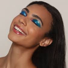 beauty brooklynwinter_ musemodelsnyc #hair #makeup hilarioproartistry  #beautyphotographer #brooklyn #nyc #blueeyeshadow #skincare