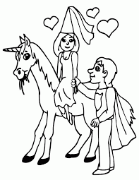 Printable princess with unicorn coloring page. Unicorn And Princess Coloring Pages Coloring Home