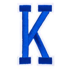 Spotlight offers an exquisite range of iron on letters and numbers, which ranges in design and colour. Blue Embroidered Iron On Letter K 3 Hobby Lobby 287706