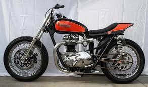 Genuine ama flat tracker frame. Triumph Flat Track Triumph Cafe Racer Triumph Motorbikes Flat Track Motorcycle