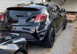 Parts fit for the following vehicle options. 2016 Hyundai Veloster Turbo R Spec With 18x8 5 Enkei Kojin And Goodyear 235x40 On Stock Suspension 1331082 Fitment Industries