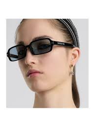 Dior Unisex Γυαλιά Ηλίου με Μαύρο Κοκκάλινο Σκελετό και Μαύρο Φακό  DIORPACIFIC S3I 16I0