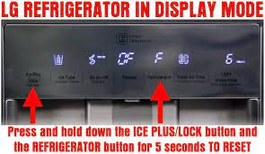Having an appliance lock up on you is no fun. Lg Refrigerator In Demo Display Mode Panel Displays Off How To Reset