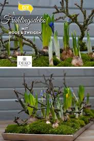 Diy Wunderschone Osterdeko Mit Moos Zweigen Today Pin Osterdeko Fruhlingsdekoration Fruhlingsdeko Basteln Blumen