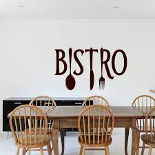 A wide variety of wall decals options are available to you, such as use, material, and style. Wall Sticker Design Bistro Wall Decal Quote Wall Kitchen Text And Recipes Ambiance Sticker