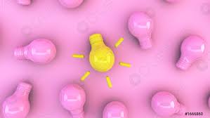 Top View Of Pink Light Bulbs On A Pink Background Stock Photo Crushpixel