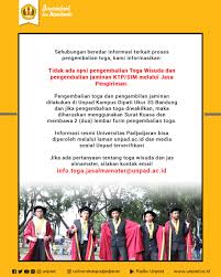 Lokasi pengambilan jas almamater dilakukan di selasar gedung 4 kampus unpad, jalan dipati ukur no. Unpad On Twitter Pengumumanunpad Kami Informasikan Tidak Ada Opsi Pengembalian Toga Wisuda Pengembalian Jaminan Ktp Sim Melalui Jasa Pengiriman Jika Ada Pertanyaan Tentang Toga Wisuda Jas Almamater Kontak Email Info Toga Jasalmamater Unpad Ac