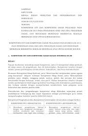 Lampiran Ki Kd Kurikulum Sederhana