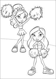 Cheerleading Pom Poms Coloring Page From Bratz Category Select From 26388 Printable Crafts Of Cartoons Barbie Coloring Pages Coloring Pictures Coloring Pages