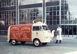 Du Gamla Gevalia Coffee Company Bus 1957 Sweden Vintage Vw Bus Vintage Vw Camper Volkswagen