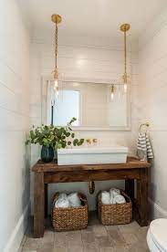 Modern farmhouse powder room update. 75 Beautiful Farmhouse Powder Room Pictures Ideas July 2021 Houzz