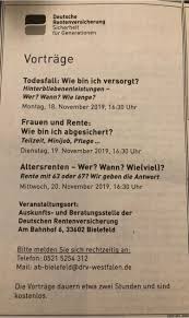 Bestattungshaus Deppe Es Geht Um Die Rente Vortrage Direkt Bei Der Deutschen Rentenversicherung Im Trauerfall Informieren Wir Sie Selbstverstandlich Auch Und Helfen Bei Der Beantragung Facebook