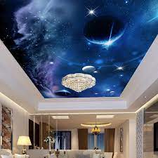 Paint will adhere poorly to a dusty ceiling. Custom Any Size 3d Wall Murals Wallpaper Universe Starry Sky Design Wall Painting Living Room Ceiling Mural Photo Wall Paper 3d Photo Wall Paper Wall Paper 3ddesigner Wall Paper Aliexpress
