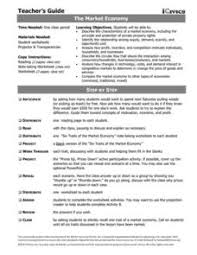 How do the constitutions of the state of ohio and the united states of america compare? Market Economy Lesson Plans Worksheets Lesson Planet