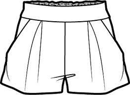 Black And White Shorts Clipart Resort Short Flatsmoda Fashion Design Sketches Fashion Design Template Fashion Drawing