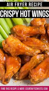 Air Fryer Hot Wings Hot Wing Recipe Air Fryer Recipes Healthy Homemade Chicken Wings