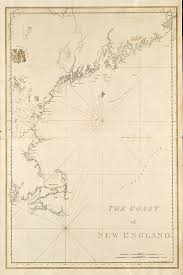 1776 Nautical Chart Of The New England Coastline Nautical