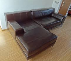 Ikea Kramfors Ledersofa Ecksofa Bestehend Aus Zwei Einzelteilen Recamiere Links Und 2er Sofa Mit Armlehne Rechts Jeweils In Leder Ledersofa Sofa 2er Sofa