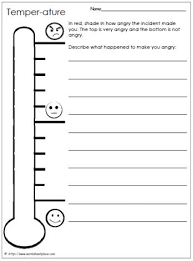 Temper Ature Worksheet Anger School Social Work Therapy Worksheets