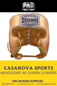 Original Casanova Boxing Headgear W Cheek Guards Yellow