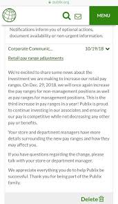 Providing an update on key projects or when you're communicating a message that employees will refer to more than once, such as a detailed. Publix To Raise Worker Wages Again
