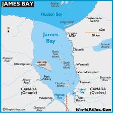 james bay map and map of james bay depth size history