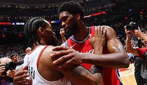 Philadelphia — joel embiid is in the starting lineup for the philadelphia 76ers in game 1 of their playoff series against. Nba Playoffs Joel Embiid Weint Nach Ausscheiden Der Philadelphia 76ers Durch Leonards Buzzerbeater