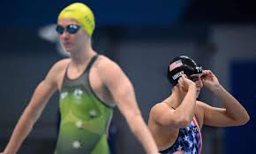 Titmus swam the best time of her career—3:56.69—which was a mere 0.23 seconds off of ledecky's world record from the 2016 games. Qp24 Q2ply55bm