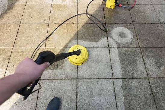 Patio paving cleaning