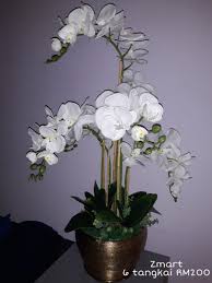 Aonez artificial flowers butterfly orchid bunga hiasan potted dekorasi. Gubahan Bunga Orkid Tiruan Artificial Orchid Flower Latex Home Furniture Home Decor On Carousell