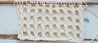 Como tejer punto calado a crochet paso a paso, facil y rapido ideal: Punto Falso Crochet Un Calado Facil En Dos Agujas Soy Woolly