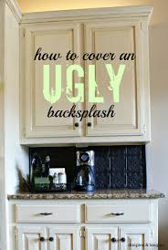 Try these tricks for hiding your ugly garbage can in your kitchen or on your patio. How To Cover An Ugly Kitchen Backsplash Way Back Wednesdays Dimples And Tangles