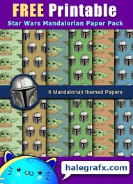 Download files and build them with your 3d printer, laser cutter, or cnc. Free Printable Star Wars Mandalorian Digital Paper Pack