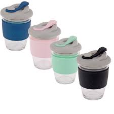 The most common reusable coffee cup glass material is glass. Oasis Borosilicate Glass Eco Reusable Coffee Cup Nms Eco Friendly Products