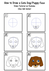 A simple step by step easy to draw and color cute dog. Animal Drawing Tutorials Google Search Drawings Cute Dog Drawing Elementary Art